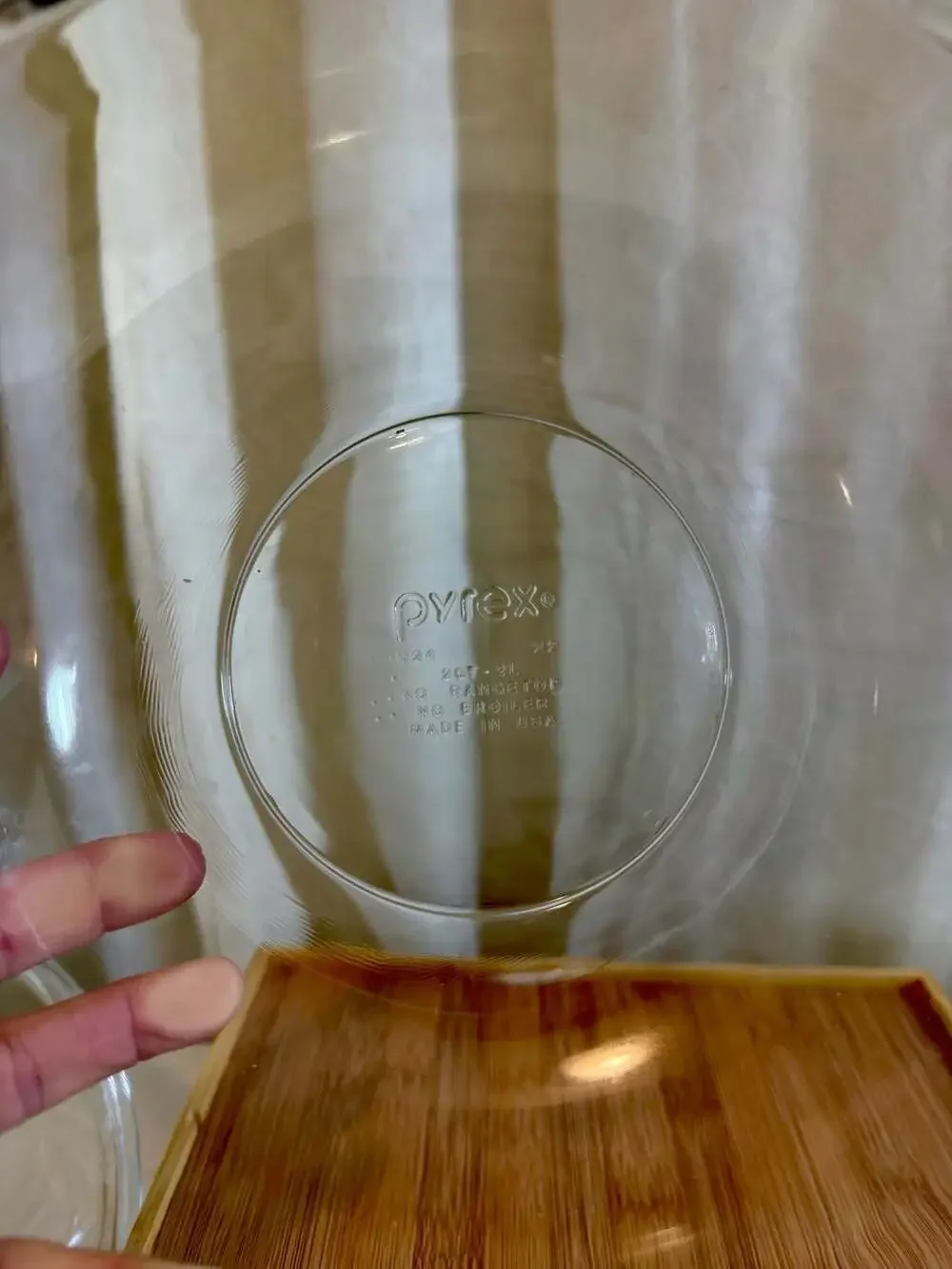 Pyrex 2 Quart Clear Glass Casserole Dish with Lid Model 024